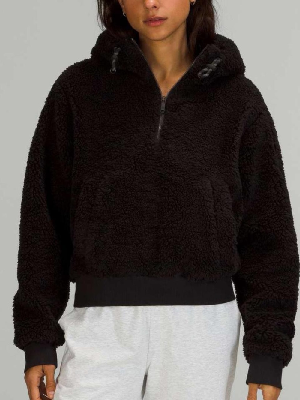 Lululemon Textured Fleece 1/2 Zip Hoodie